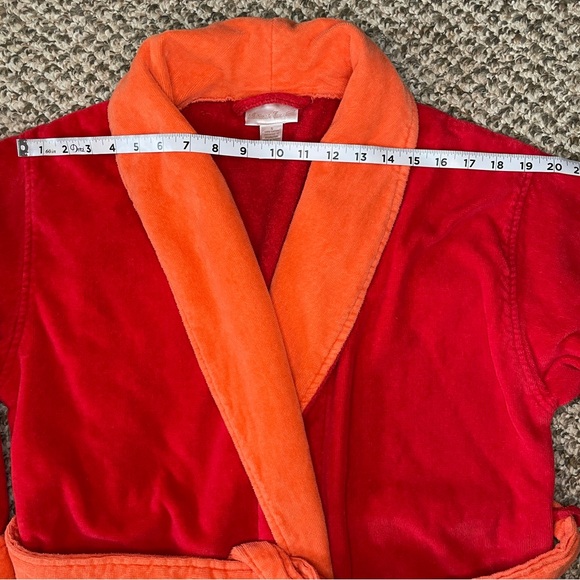 Vintage Intimate Essentials Oversized Heavy Turkish Cotton Bath Robe - Orange - Picture 9 of 11
